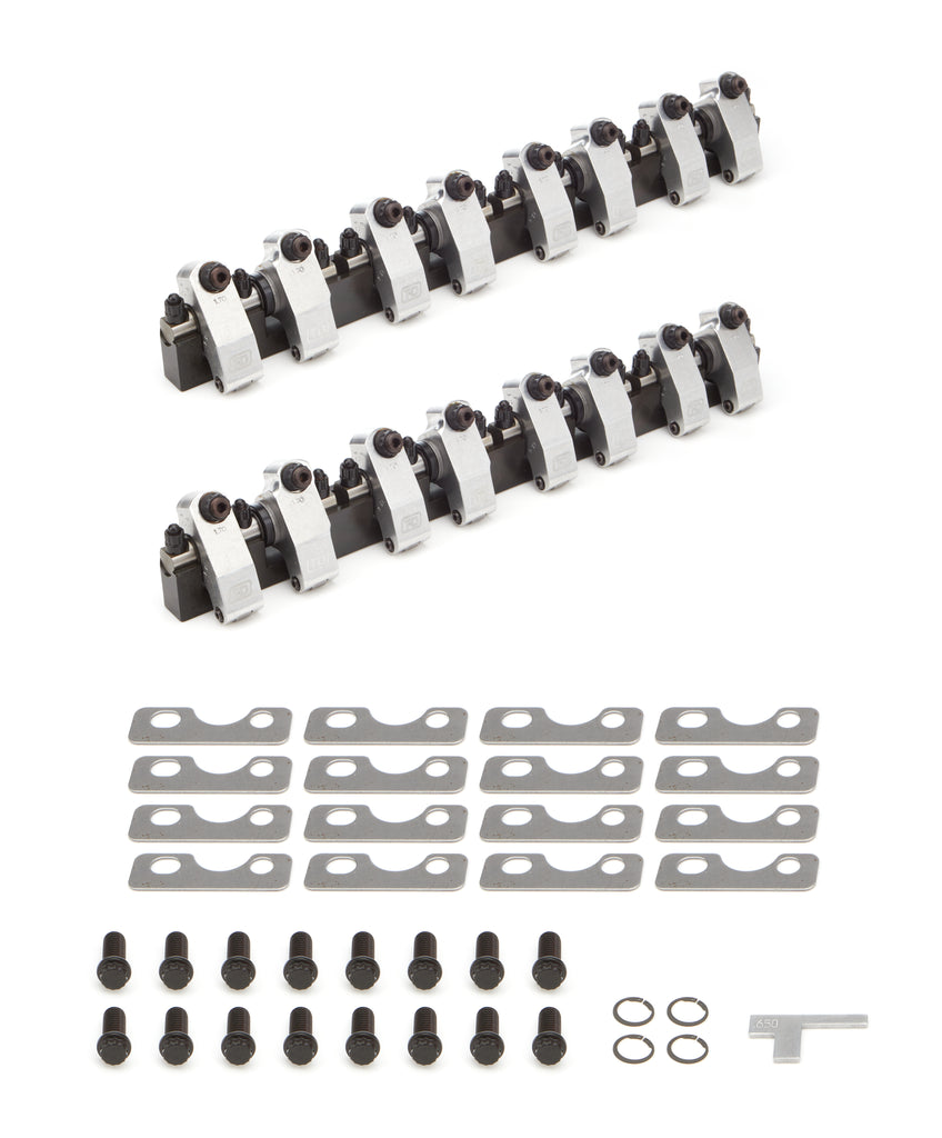 T AND D MACHINE 7322-1.7/1.7 - SBF Shaft Rocker Kit w/TFS3 High Port Heads image