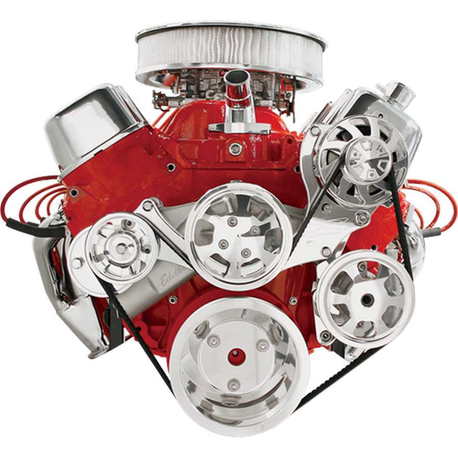 BILLET SPECIALTIES 14225 - Serp System BBC w/P/S No A/C image