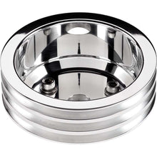 Load image into Gallery viewer, BILLET SPECIALTIES 78230 - SBC 3 GRV Crank Pulley LWP Polished image