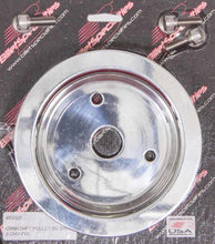 Load image into Gallery viewer, BILLET SPECIALTIES 83320 - Polished BBC 3 Groove Lower Pulley image