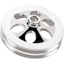 Load image into Gallery viewer, BILLET SPECIALTIES 86520 - Power Steering Pulley 2 Groove Press on 77-  GM image