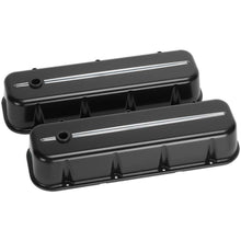 Load image into Gallery viewer, BILLET SPECIALTIES 96124 - BBC Tall Valve Covers Black image