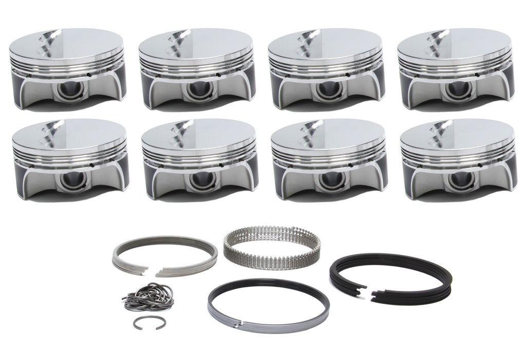 SPORTSMAN RACING PRODUCTS 279480 - SBC Flat Top Pro-Series Piston & Ring Set 4.040 image