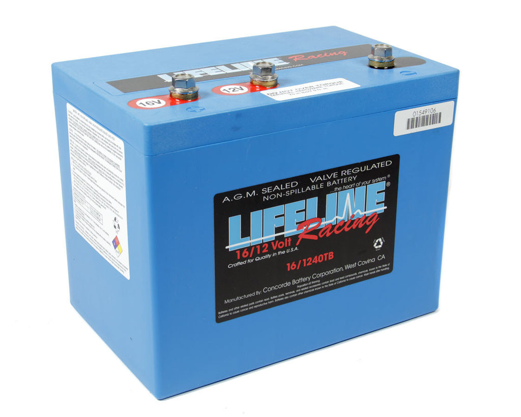 LIFELINE BATTERY LL-16/1240TB - 16 Volt 3 Post Battery  image