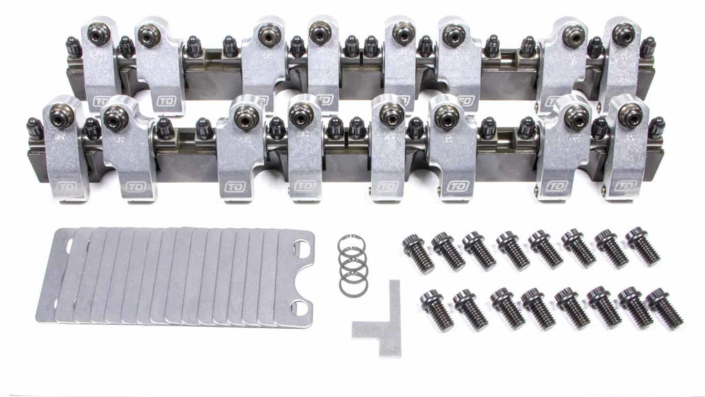 T AND D MACHINE 2217-160/150 - SBC Shaft Rocker Arm Kit - 1.6/1.5 Ratio image