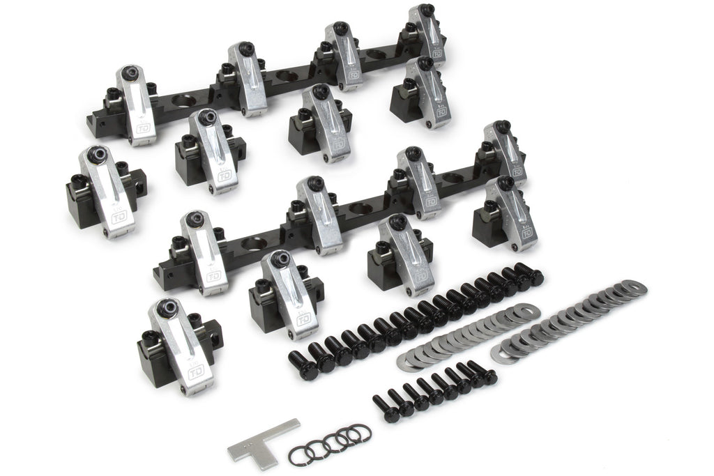 T AND D MACHINE 3128-170/170 - BBC Shaft Rocker Arm Kit w/Brodix 3X O/P Heads image