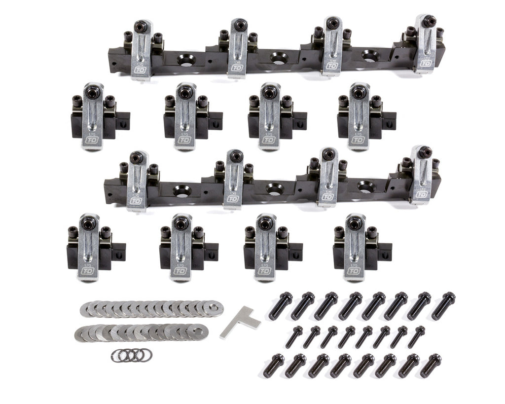 T AND D MACHINE 3211-170/170 - BBC Shaft Rocker Arm Kit 1.70/1.70 Ratio image