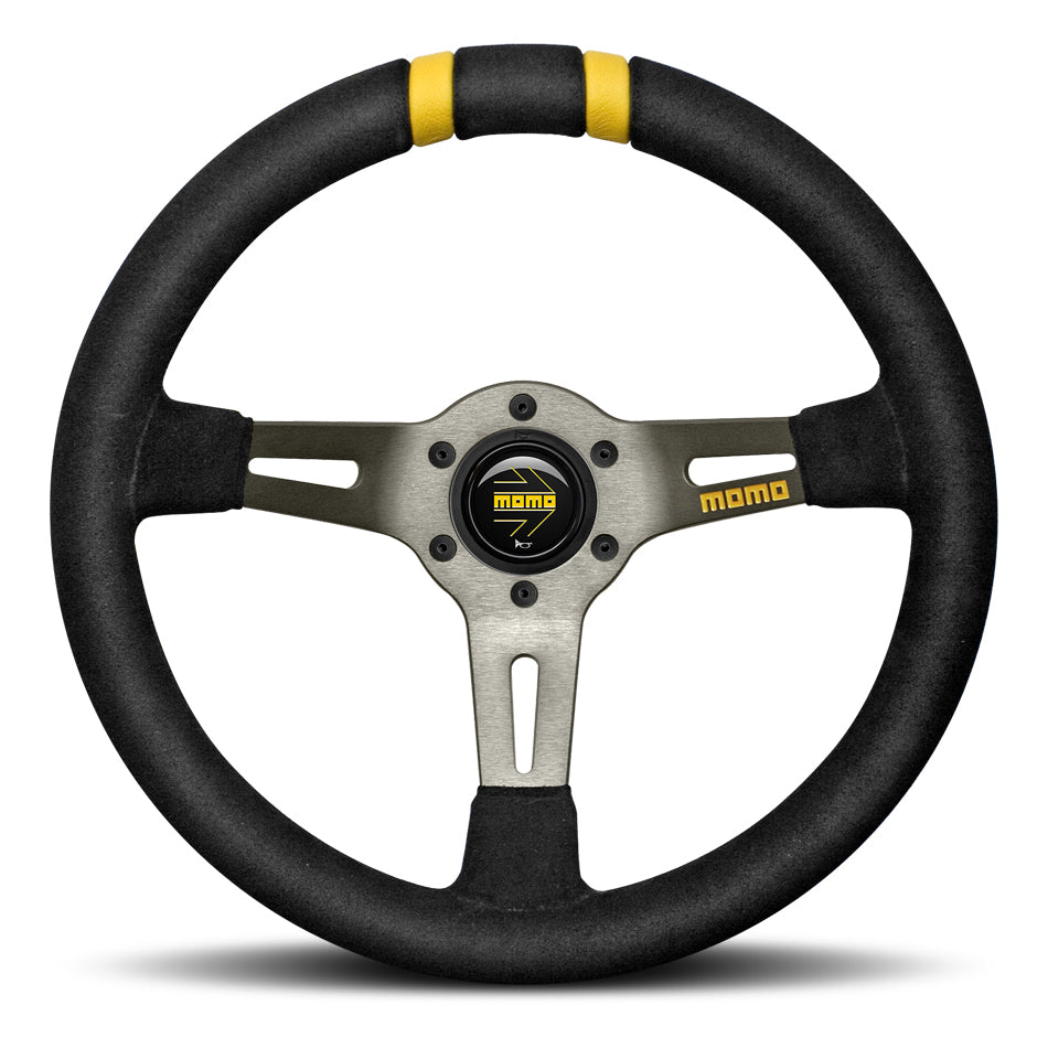 MOMO AUTOMOTIVE ACCESSORIES R1907/33S - MOD DRIFT Steering Wheel Black Suede image