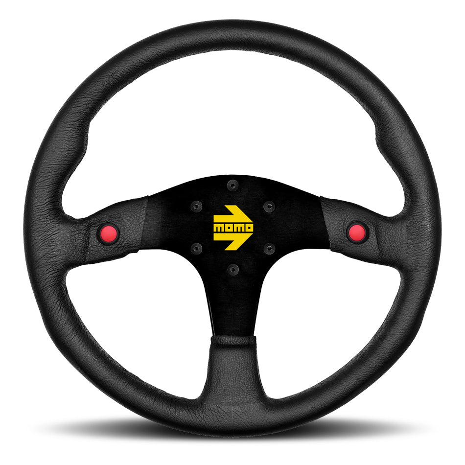 MOMO AUTOMOTIVE ACCESSORIES R1980/35L - MOD 80 Steering Wheel Black Leather image