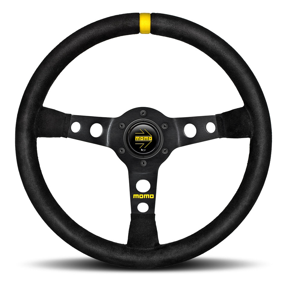 MOMO AUTOMOTIVE ACCESSORIES R1905/35S - MOD 07 Steering Wheel Black Suede image