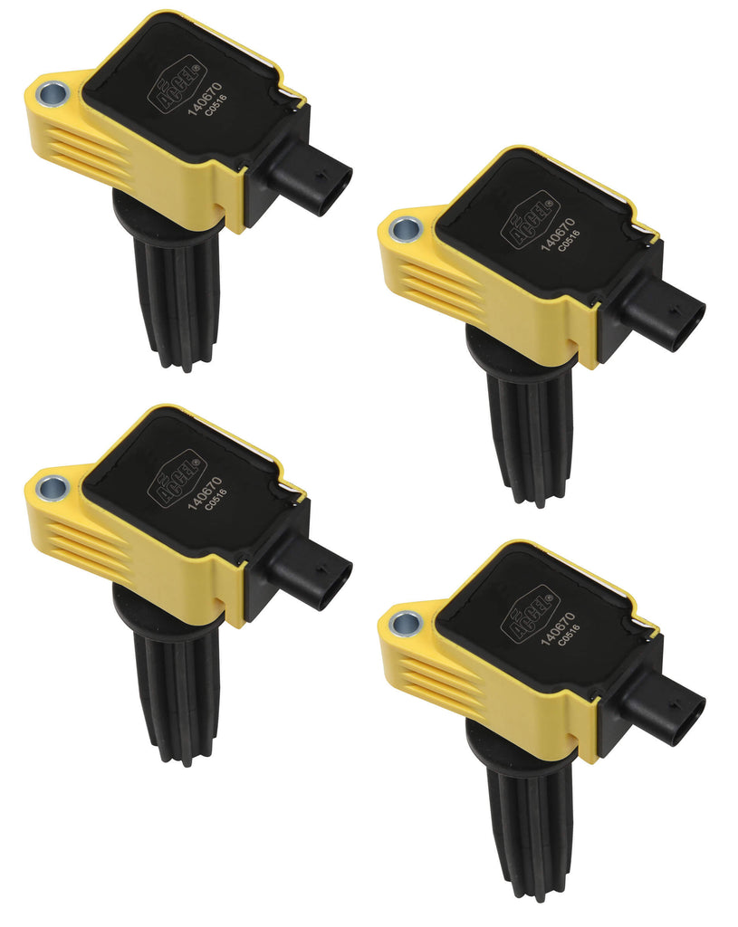 ACCEL 140670-4 - Coil - Ford 2.0L/2.3L EcoBoost 4pk - Yellow image