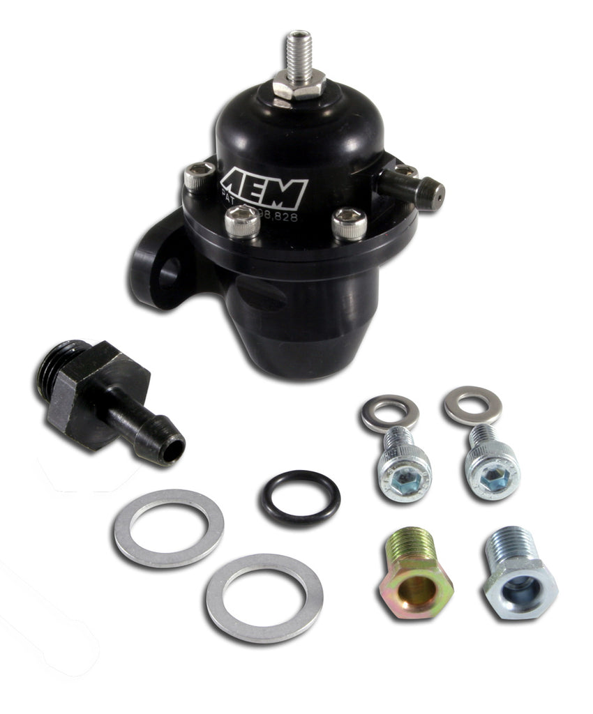 AEM ELECTRONICS 25-300BK - Adjustable Fuel Pressure Regulator Black image