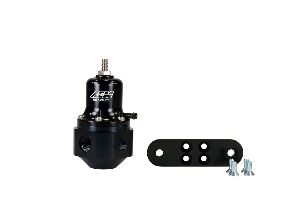 AEM ELECTRONICS 25-302BK - Universal Adjstable Fuel Pressure Regulator Black image