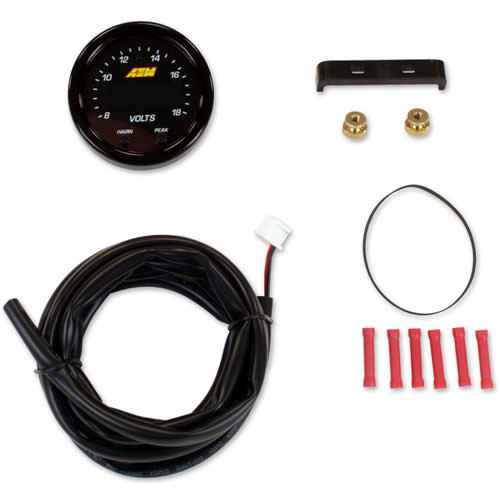 AEM ELECTRONICS 30-0303 - X-Series Volt Gauge 8-18 Volt image