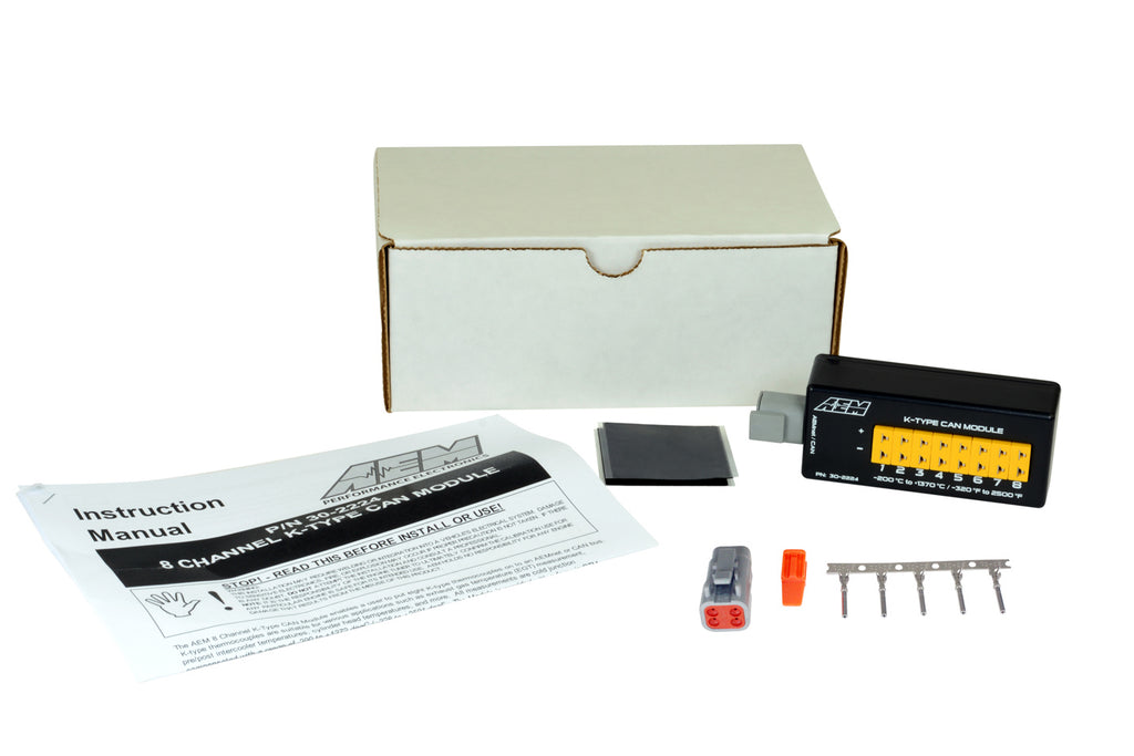 AEM ELECTRONICS 30-2224 - 8-Channel K-Type Thermoc ouple EGT/Temp Sensor image