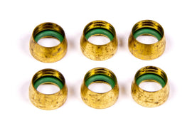 AEROQUIP FCM2430 - -6 Replacement A/C Brass Sleeves (6 pk) image