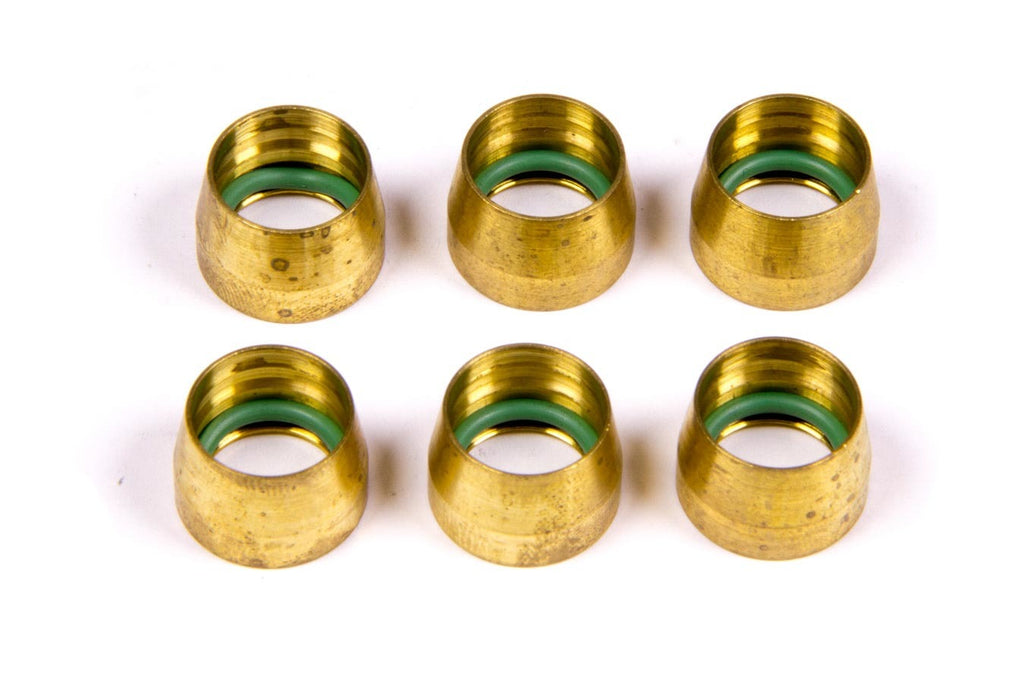 AEROQUIP FCM2431 - -8 Replacement A/C Brass Sleeves (6pk) image