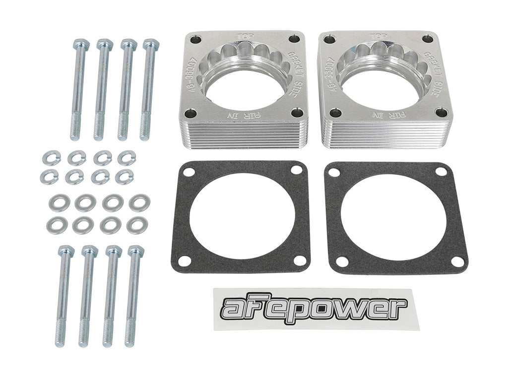 AFE POWER 46-36007 - Silver Bullet Throttle B ody Spacer Kit (Pair) image