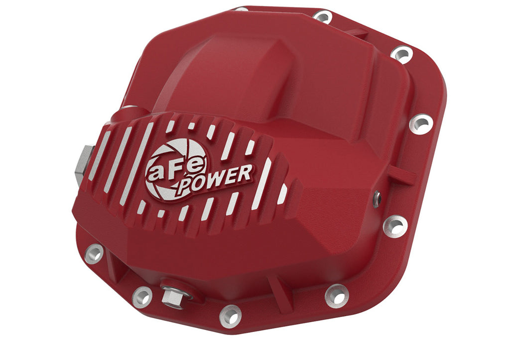 AFE POWER 46-71030R - Pro Series Front Differe ntial Cover Red (Dana M2 image