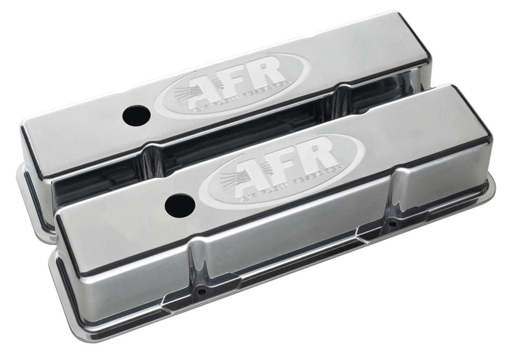 AIR FLOW RESEARCH 6704 - SBC Tall Alum Valve Cvr Polished w/AFR Logo image