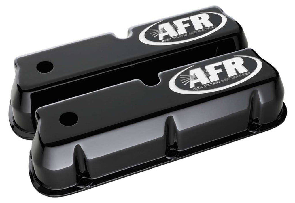 AIR FLOW RESEARCH 6715 - SBF Tall Alum Valve Cvr Black w/AFR Logo image