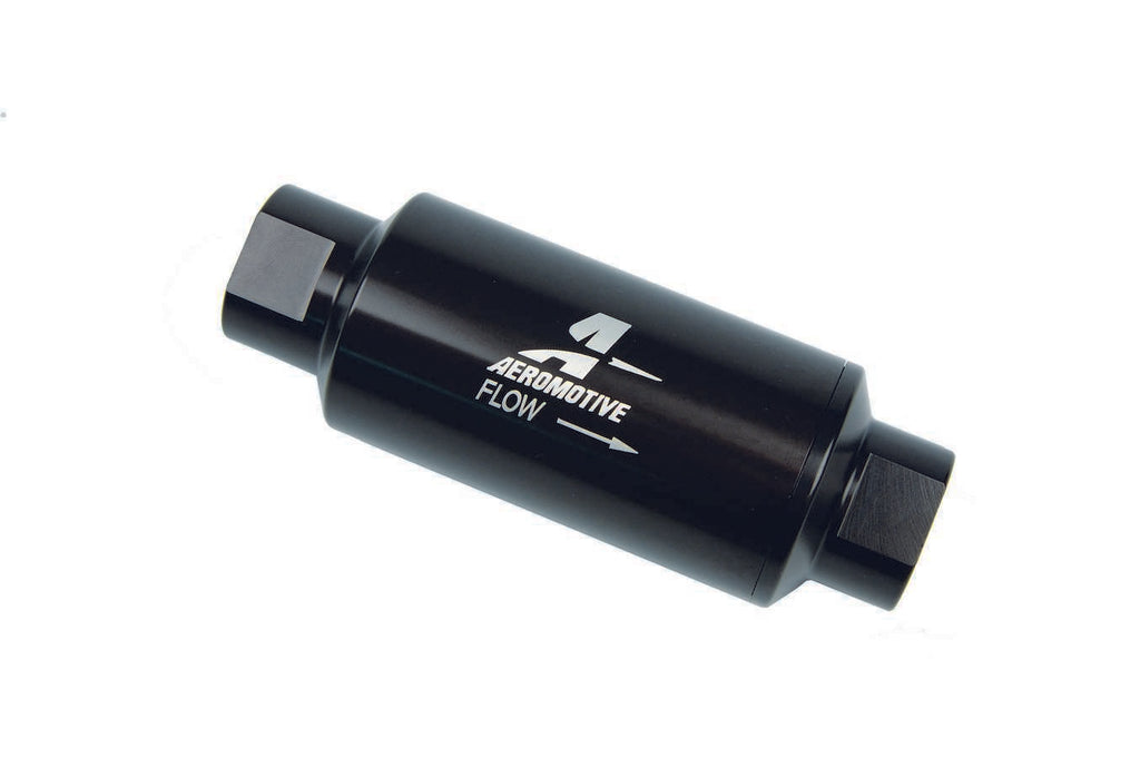 AEROMOTIVE 12321 - Inline Fuel Filter - 10 Micron- Black image