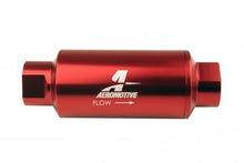 Load image into Gallery viewer, AEROMOTIVE 12340 - #10-ORB Fuel Filter Inline 10 Mircon Red image