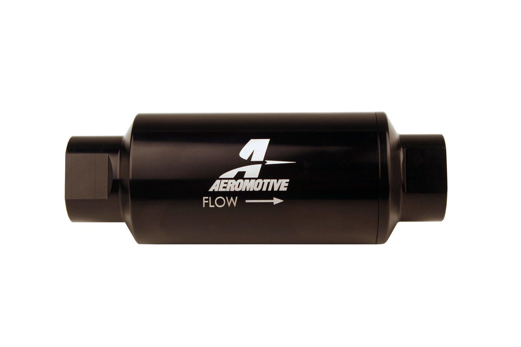 AEROMOTIVE 12350 - #10-ORB Fuel Filter Inline 10 Mircon Black image