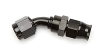 Load image into Gallery viewer, AEROMOTIVE 15351 - 6an 45-Deg PTFE Hose End Black Anodized image