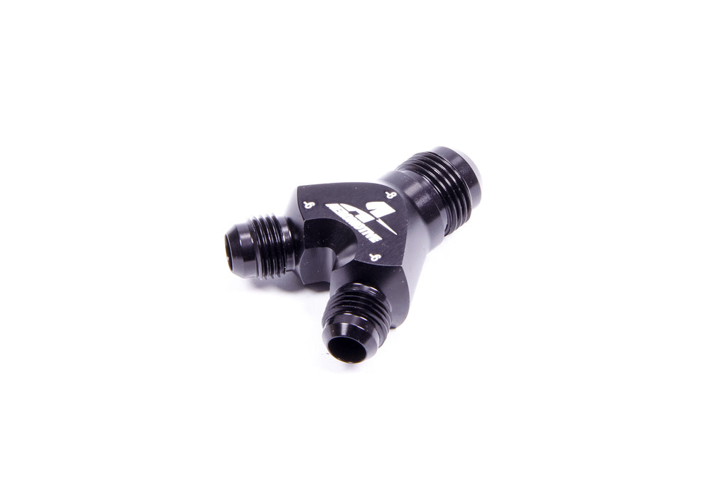 AEROMOTIVE 15673 - Y-Block Fitting - 8an to 2 x -6an image