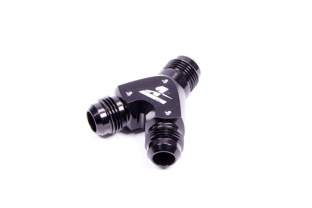 AEROMOTIVE 15674 - Y-Block Fitting - 8an to 2x -8an image