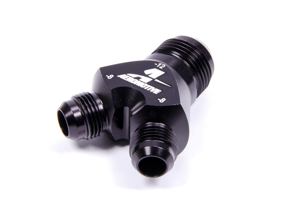 AEROMOTIVE 15677 - Y-Block Fitting - 12an to 2 x -8an image