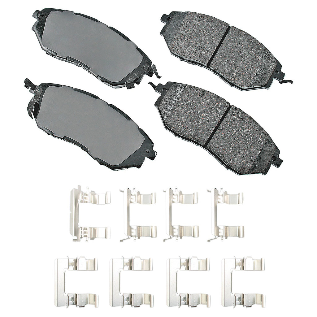 AKEBONO BRAKE CORPORATION ACT1078A - ProACT Ultra-Premium Bra ke Pads - Front image