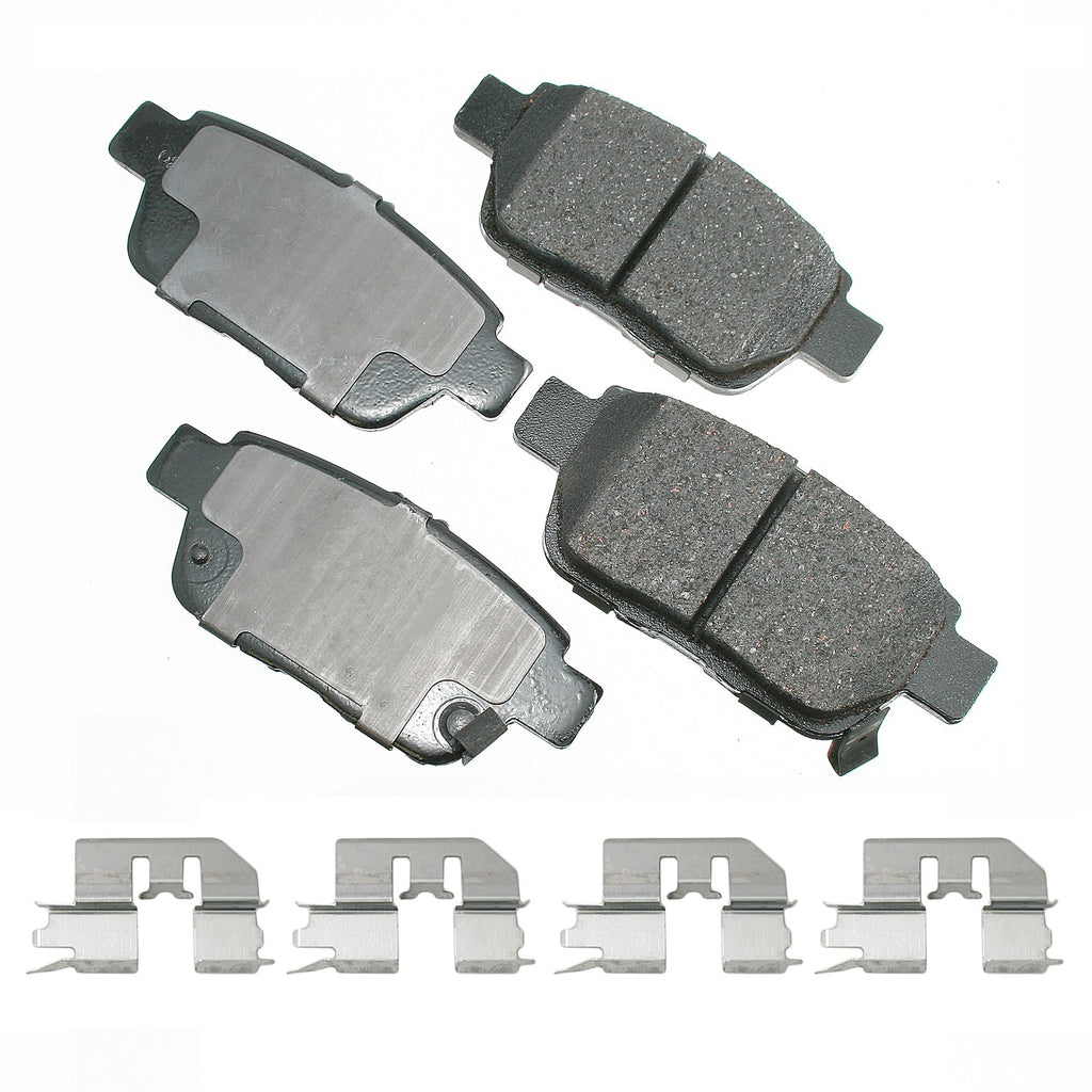 AKEBONO BRAKE CORPORATION ACT1103 - Brake Pads Rear Acura TL 09-14 Honda Ridgeline 06 image