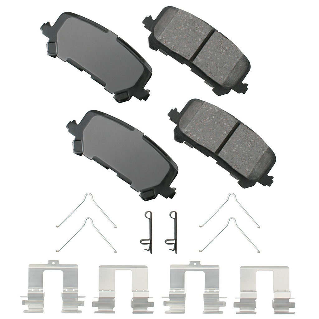 AKEBONO BRAKE CORPORATION ACT1281 - Brake Pad Rear Acura MDX 07-16 Honda Odyssey image