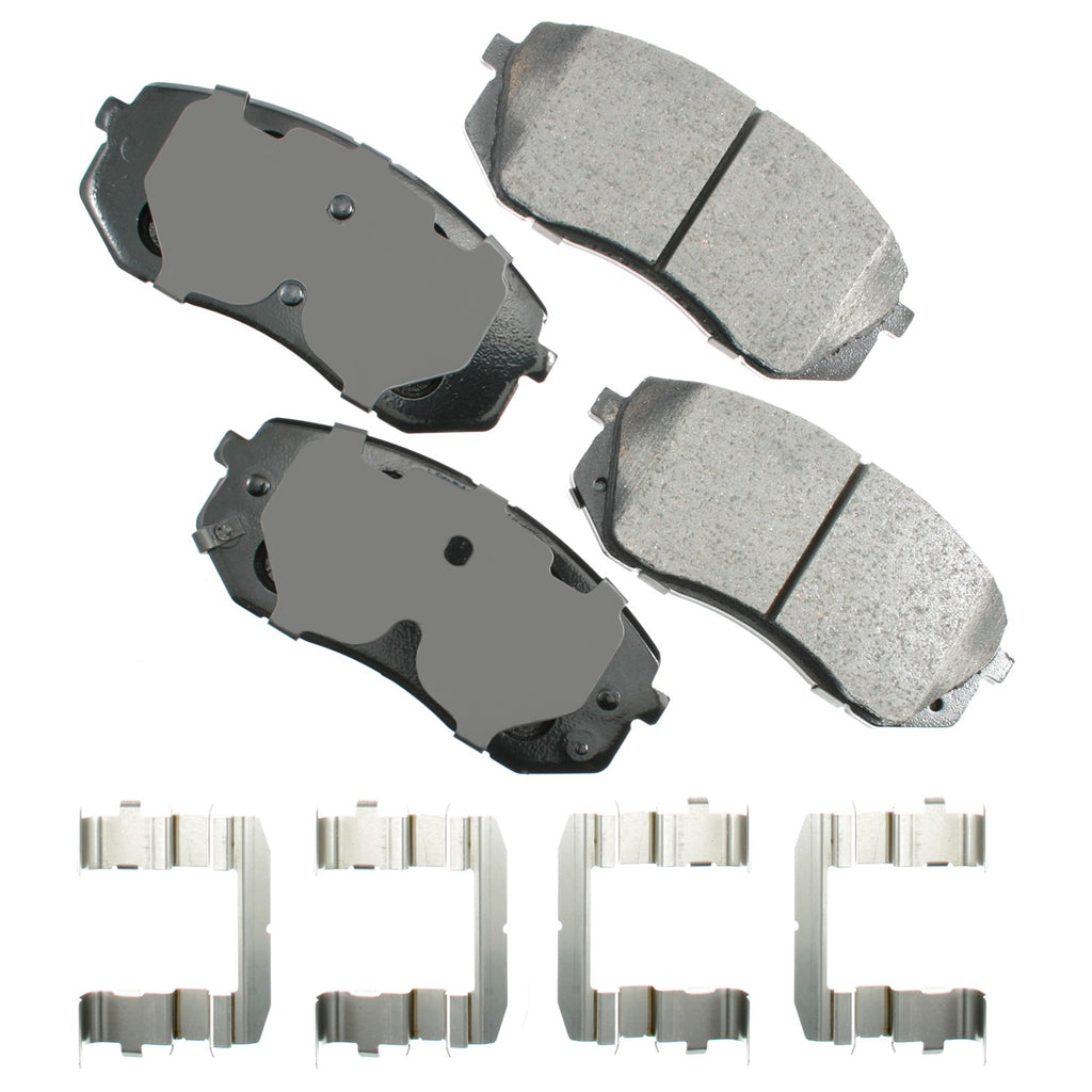 AKEBONO BRAKE CORPORATION ACT1295 - Brake Pad Front Hyundai Sonata Tuco 10-15 Kia image