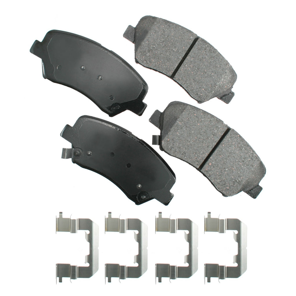 AKEBONO BRAKE CORPORATION ACT1543 - Brake Pad Front Hyundai Azera 12-16 Santa Fe image