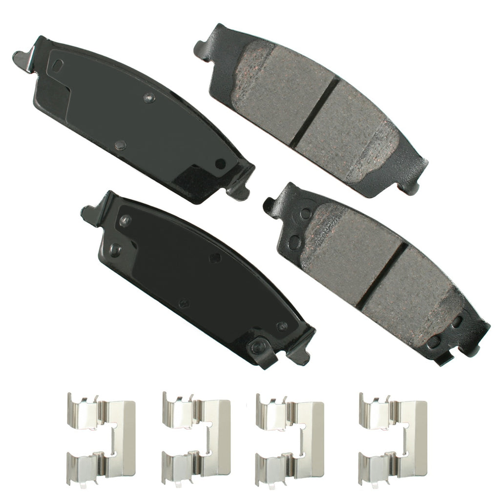 AKEBONO BRAKE CORPORATION ACT1707 - ProACT Ultra-Premium Bra ke Pads - Rear image