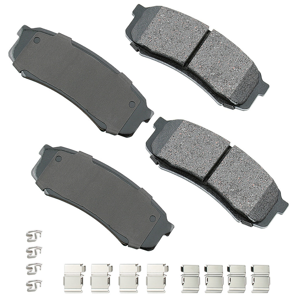 AKEBONO BRAKE CORPORATION ACT606A - Brake Pad Rear Lexus 10- 19 GX470 03-09 image