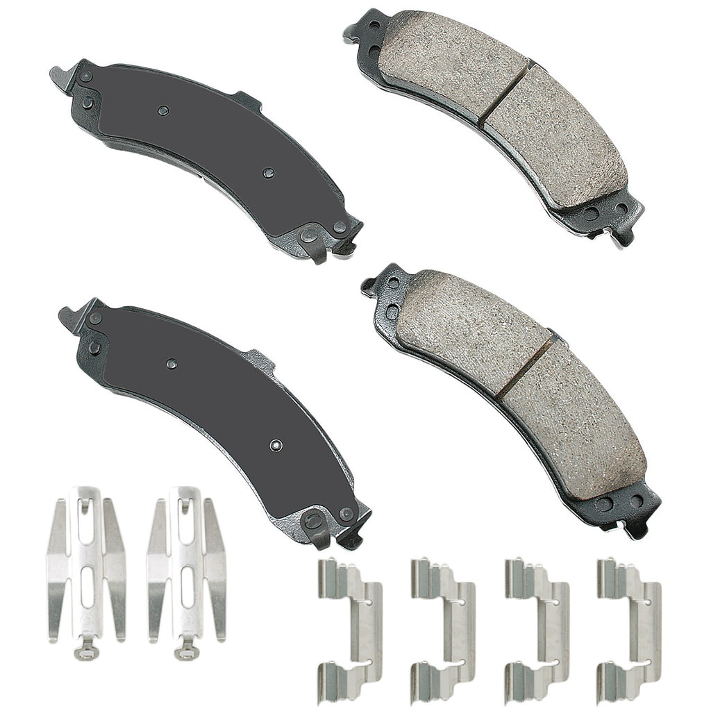 AKEBONO BRAKE CORPORATION ACT834A - ProACT Ultra-Premium Bra ke Pads - Rear image