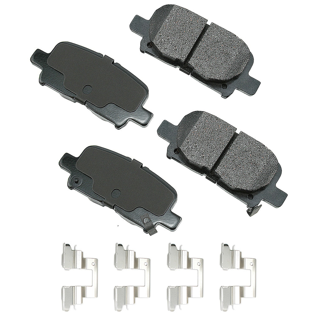 AKEBONO BRAKE CORPORATION ACT865A - ProACT Ultra-Premium Bra ke Pads - Rear image