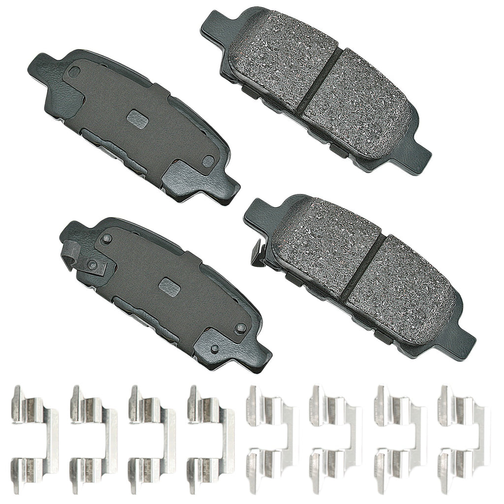 AKEBONO BRAKE CORPORATION ACT905A - ProACT Ultra-Premium Bra ke Pads - Rear image