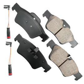 AKEBONO BRAKE CORPORATION EUR1122 - Euro Ultra-Premium Brake Pads - Rear image