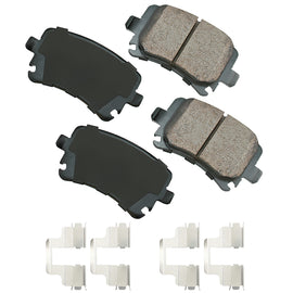 AKEBONO BRAKE CORPORATION EUR1348A - Brake Pads Rear Audi A3 06-10 Quattro 06-09 image