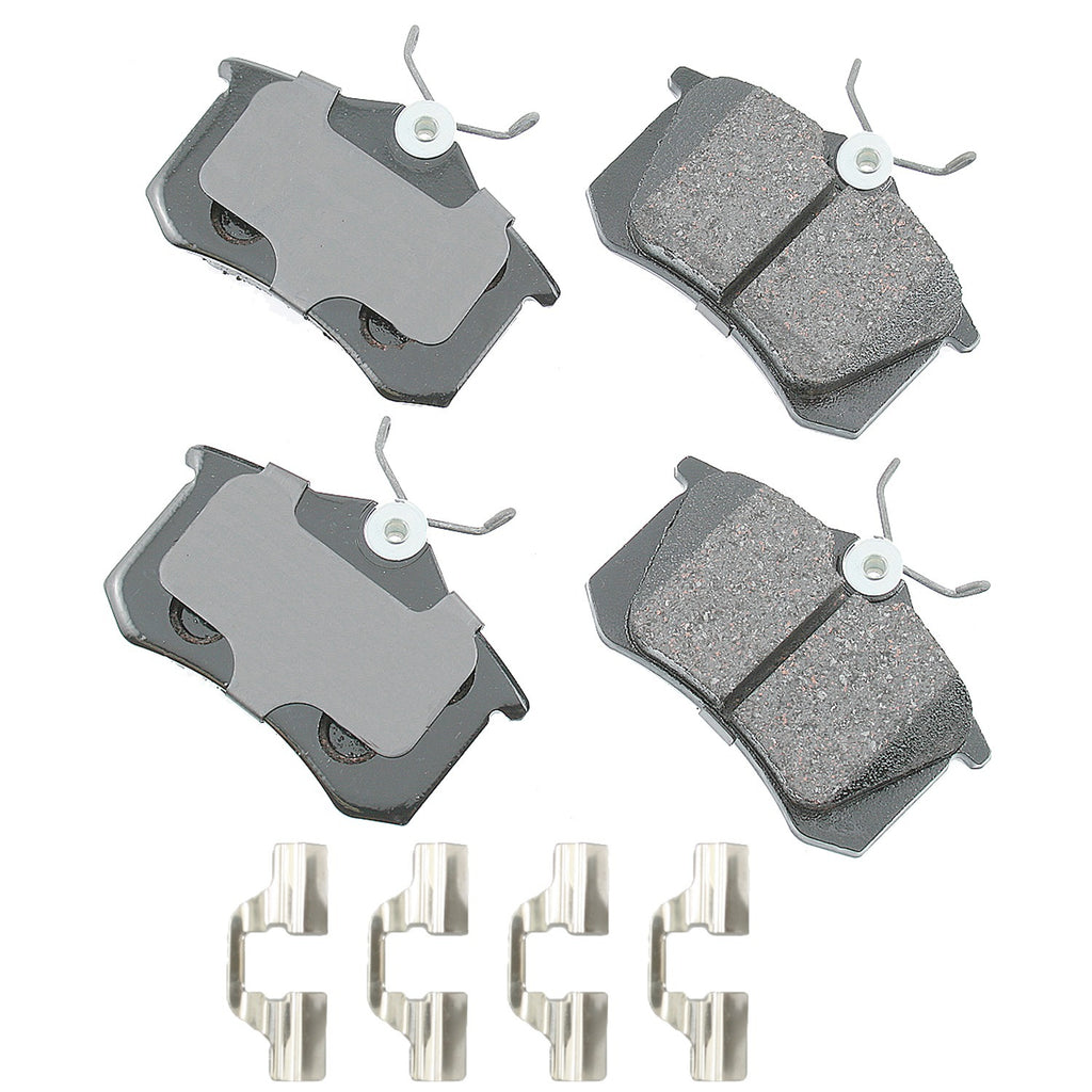AKEBONO BRAKE CORPORATION EUR340B - Brake Pads Rear Audi A3 11-13 A4 00-06 image