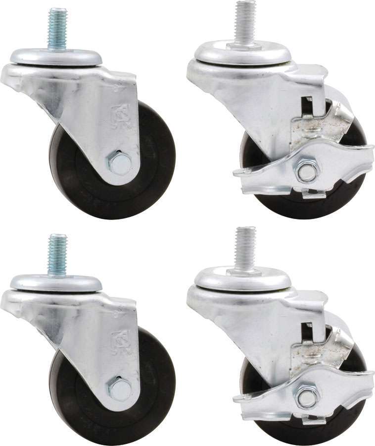 ALLSTAR PERFORMANCE 10165 - Wheel Kit 3in Heavy Duty Locking image