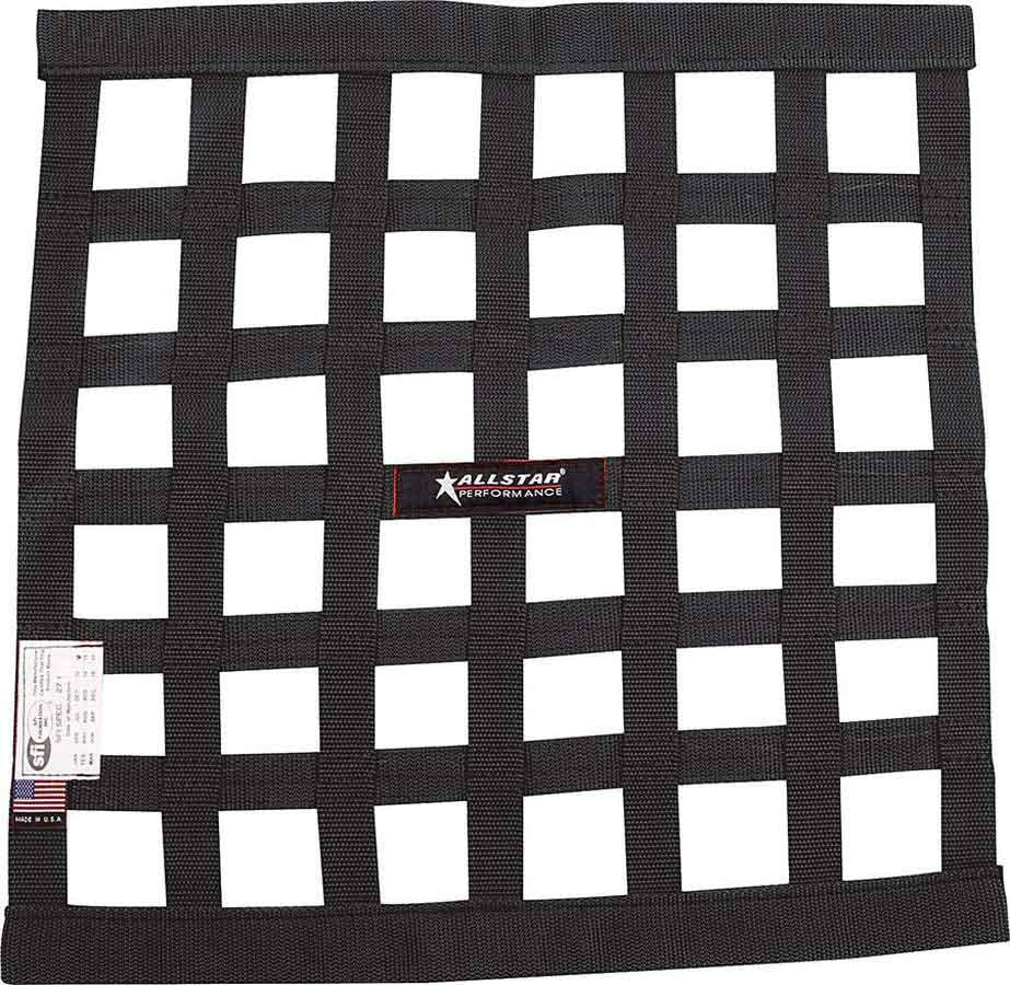 ALLSTAR PERFORMANCE 10280 - Window Net Border Style 18 x 18 SFI Black image