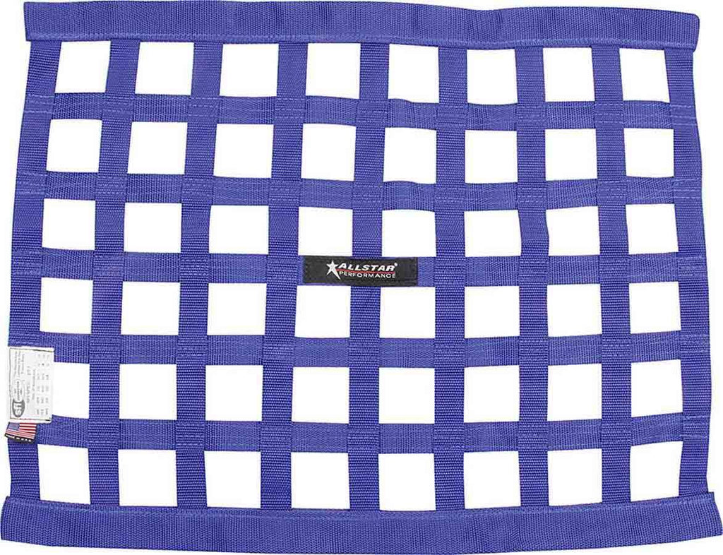 ALLSTAR PERFORMANCE 10286 - Window Net Border Style 18 x 24 SFI Blue image