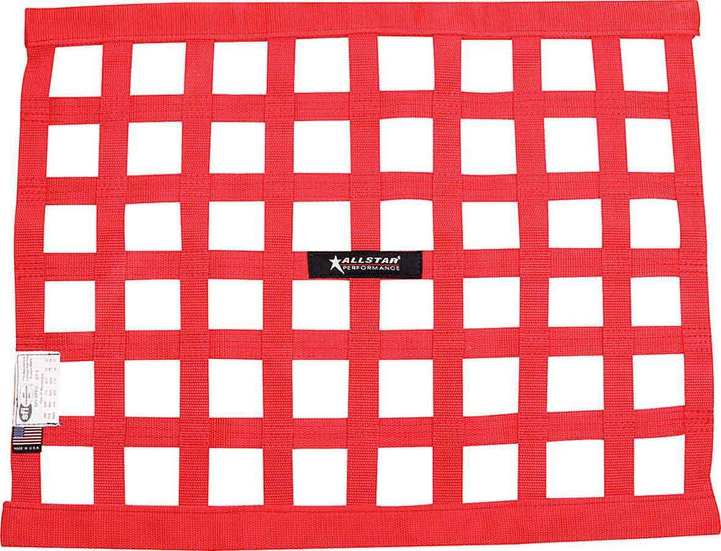 ALLSTAR PERFORMANCE 10287 - Window Net Border Style 18 x 24 SFI Red image