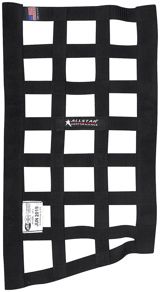 ALLSTAR PERFORMANCE 10291 - Window Net Border Style Funny Car Black SFI image